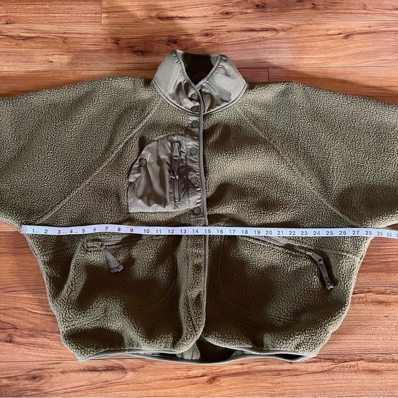 FP Movement Hit The Slopes Fleece Jacket Large Army Green - Picture 8 of 16